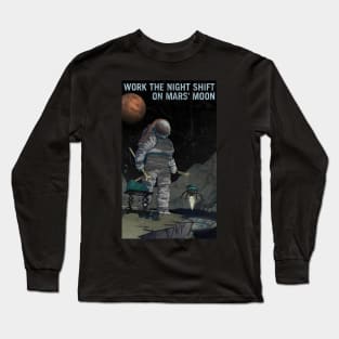 Distressed NASA Recruitmant Poster Long Sleeve T-Shirt